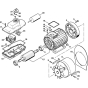 Electric Motor, Switch Housing Assembly for Stihl RE 270 K, RE 280 K Cold Pressure Washers.