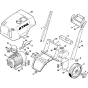 Electric Motor, Chassis Assembly for Stihl RE 300 K, RE 330 K Cold Pressure Washers.