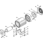 Electric Motor Assembly for Stihl RE 361, RE 361 PLUS, RE 461, RE 461 PLUS, RE 471, RE 471 PLUS Cold Pressure Washers.