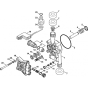 Pump Housing, Valve Block for Stihl RE 98 Cold Pressure Washers.