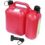 Combination Double Fuel/Oil Canister - Red