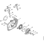 Rewind starter Assembly for Stihl MS260 MS260C Chainsaws