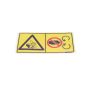 Fan Warning Label for Kubota KX016-4, KX018-4 Mini Excavator - OEM No. RG158 57260