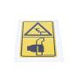 Label (HANDRAIL) for Kubota KX016-4, KX018-4, KX019-4 Mini Excavators - OEM No. RG158 57340
