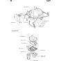 Engine Assembly for Husqvarna Rider 1200 Ride on Mowers