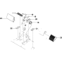 Pedals-1 Assembly for Husqvarna Rider 13 C Ride on Mowers