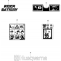 Decals Assembly for Husqvarna Rider Battery Ride on Mowers