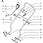 Handle and Controls Assembly for Husqvarna Royal 46EL Consumer Lawn Mower