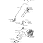 Handle and Controls Assembly for Husqvarna Royal 47RC Consumer Lawn Mower