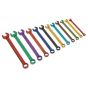 Combination Spanner Set 12pc Multi-Coloured Metric Sealey Part No. S01074