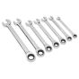 Ratchet Combination Spanner Set 7pc Metric Sealey Part No. S01142