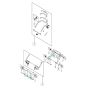 Handle, Controls for Husqvarna S 138C