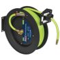 Retractable Air Hose Metal Reel 15mtr Dia.10mm ID High Visibility TPR Hose Sealey Part No. SA841HV