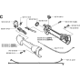 Handle & Controls Assembly for Husqvarna Saw Attachment Pole Pruners