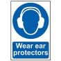 Wear Ear Protectors - PVC 200 x 300mm by Scan - 5