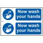 Now Wash Your Hands - PVC 300 x 200mm by Scan - 404