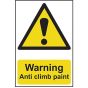 Warning Anti Climb Paint - PVC 200 x 300mm by Scan - 1113