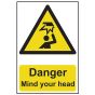 Danger Mind Your Head - PVC 200 x 300mm by Scan - 1150