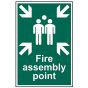 Fire Assembly Point - PVC 200 x 300mm by Scan - 1541