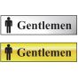 Gentlemen Bathroom Sign 200 x 50mm