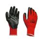 Palm Dipped Black Nitrile Glove