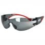 Flexi Wraparound Safety Glasses Scratch / Impact & UV Resistant - Smoke Lens