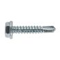 Self Drilling Screw 4.8 x 25mm Hex Head Zinc DIN 7504K Pack of 100 Sealey Part No. SDHX4825