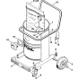 Container Frame Assembly for Stihl SE200, SE201 Vacuum Cleaners