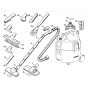 Extras Assembly for Stihl SE61, SE61E Vacuum Cleaners