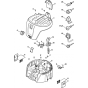 Machine Cover Assembly for Stihl SE62, SE62E Vacuum Cleaners