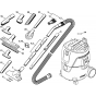 Tools Assembly for Stihl SE62, SE62E Vacuum Cleaners