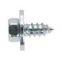 Acme Screw with Captive Washer #12 x 1/2" Zinc BS 7976/6903/B Pack of 50