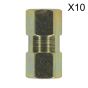 Brake Tube Connector M10 x 1mm Female to Female Pack of 10 Sealey Part No. BC10100F