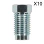 Brake Pipe Nut 7/16"UNF x 20tpi Male 1/4" Pipe SAE Form Pack of 10 Sealey Part No. BN71620