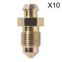 Brake Bleed Screw M10 x 25mm 1mm Pitch Pack of 10 Sealey Part No. BS10125