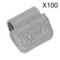 Wheel Weight 10g Hammer-On Plastic Coated Zinc for Alloy Wheels Pack of 100 Sealey Part No. WWAH10