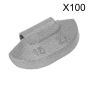 Wheel Weight 15g Hammer-On Zinc for Steel Wheels Pack of 100