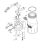 Pump, Container Assembly for Stihl SG10 Sprayer