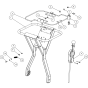 Top Handlebars Assembly for Camon SG30 Rotovators