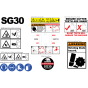 Stickers Assembly for Camon SG30 Rotovators