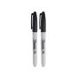 Fine Tip Permanent Marker Black (Pack of 2)