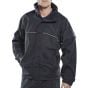 Springfield Jacket Lightweight Breathable Fabric Hi-Vis Trim Navy Blue MED