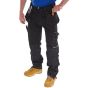 Multi Purpose Trousers Poly/Cotton External Knee Pouches Tall Fit Black 46t