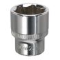 WallDrive Socket 24mm 1/2"Sq Drive Fully Polished Sealey Part No. SP1224