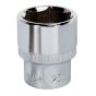 WallDrive Socket 25mm 1/2"Sq Drive Fully Polished Sealey Part No. SP1225