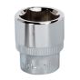 WallDrive Socket 18mm 3/8"Sq Drive Fully Polished Sealey Part No. SP3818