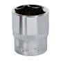 WallDrive Socket 19mm 3/8"Sq Drive Fully Polished Sealey Part No. SP3819