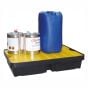 Large Spill Tray with Removable Grid 80 x 60 x 15cm Chemical Resistant