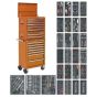 Tool Chest Combination 14 Drawer with Ball Bearing Slides - Orange & 1179pc Tool Kit Sealey Part No. SPTOCOMBO1