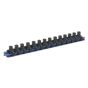 Socket Retaining Rail with 14 Clips Aluminium 1/4"Sq Drive Sealey Part No. SR1414